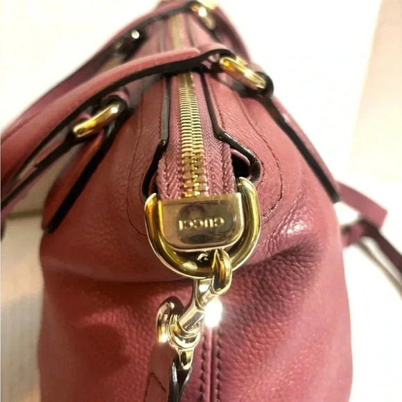 Gucci pink leather soho satchel handbag - Picture 5 of 12